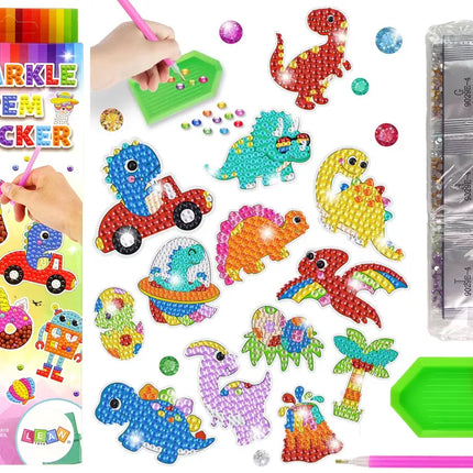 Deimantinių mozaikų rinkinys "Dinozaurai"