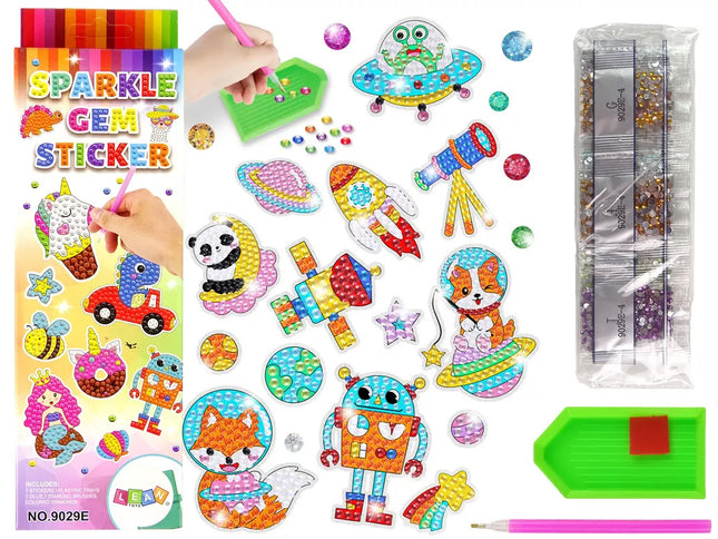 Deimantinių karoliukų rinkinys "Kosmoso astronautas"