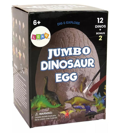 Archeologinis kasinėjimų rinkinys Didelis kiaušinis 12 figūrėlių dinozauras