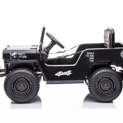 Akumuliatorinis automobilis JH-103, juodas, 4x4