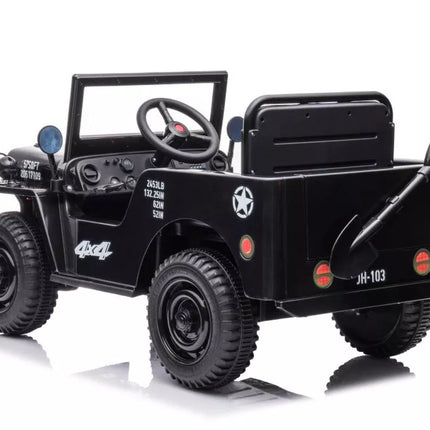 Akumuliatorinis automobilis JH-103, juodas, 4x4