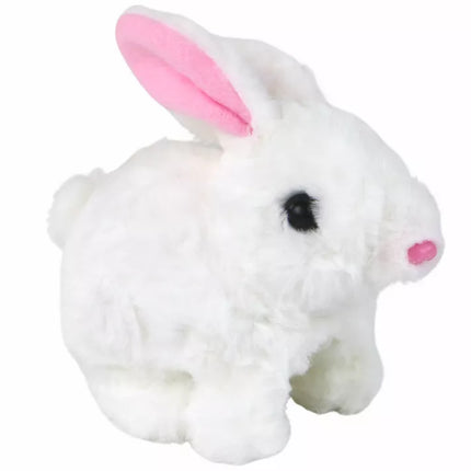 Interaktyvus žaislas „Vaikštantis triušis“, trumpaplaukis, baltas