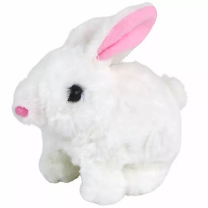 Interaktyvus žaislas „Vaikštantis triušis“, trumpaplaukis, baltas