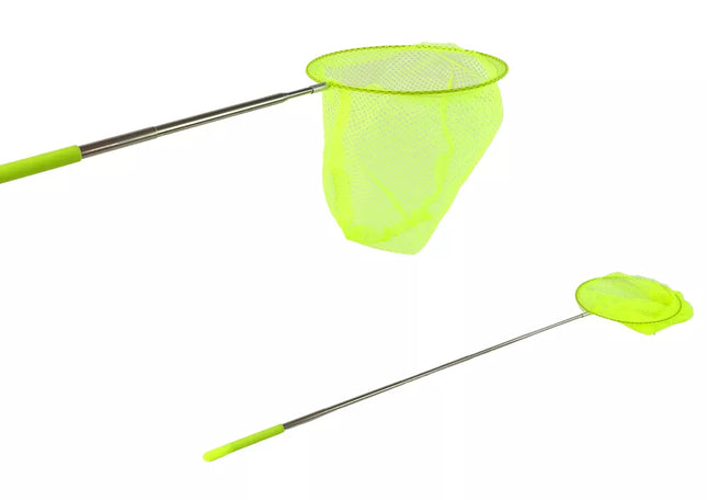 Teleskopinis sulankstomas drugelių gaudyklė vabzdžiams, 85 cm, geltonos spalvos