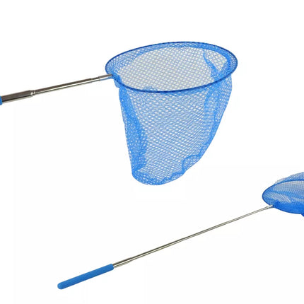 Drugelio tinklas vabzdžiams sulankstomas teleskopinis 85 cm mėlynas