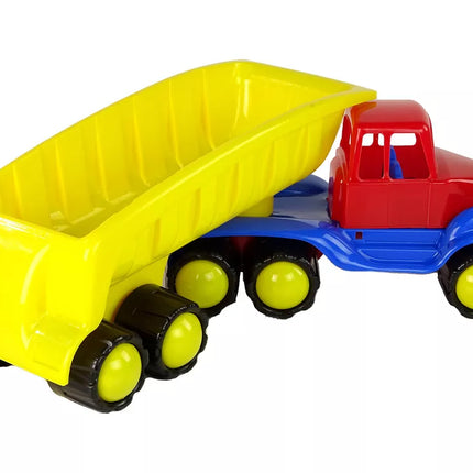 Didelis automobilis su priekaba 45 cm geltonas