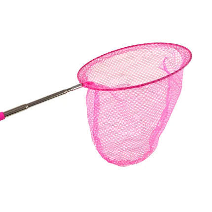 Drugelio tinklas vabzdžiams sulankstomas teleskopinis 85 cm rožinis