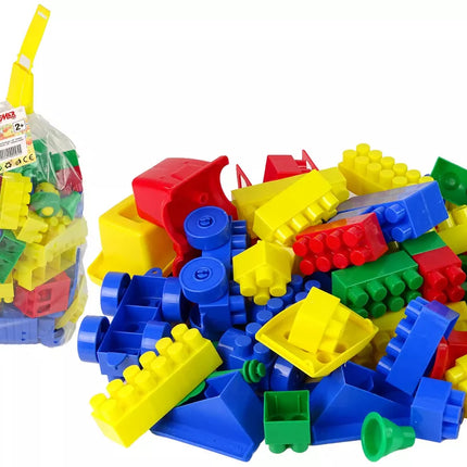 Spalvotos statybinės kaladėlės K2, vidutinės