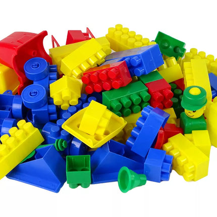 Spalvotos statybinės kaladėlės K2, vidutinės