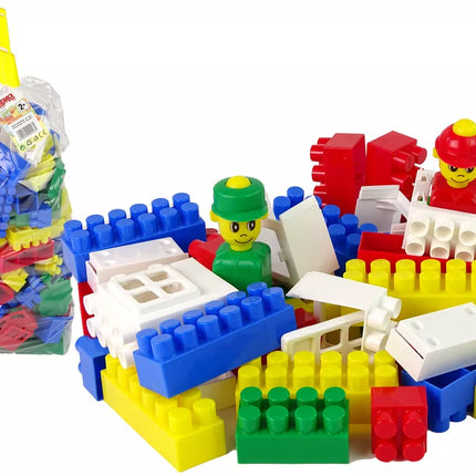 Spalvotos didelės K2 konstravimo kaladėlės