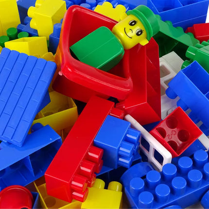 Spalvotos didelės K2 konstravimo kaladėlės