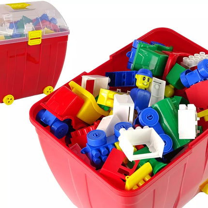 Didelis dėklas su spalvotais K2 blokeliais