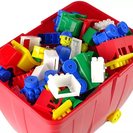 Didelis dėklas su spalvotais K2 blokeliais