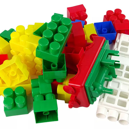 Dideli spalvoti K3 statybiniai blokeliai