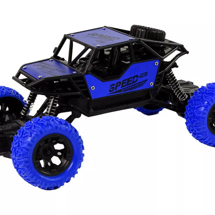 Nuotoliniu būdu valdomas visureigis R/C 1:18 mėlynas