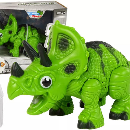 Interaktyvus dinozauras Triceratops Garo vandens garsas žalias