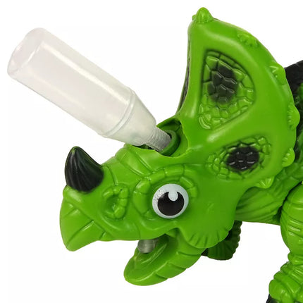 Interaktyvus dinozauras Triceratops Garo vandens garsas žalias