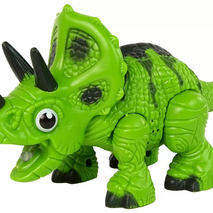 Interaktyvus dinozauras Triceratops Garo vandens garsas žalias