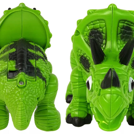Interaktyvus dinozauras Triceratops Garo vandens garsas žalias