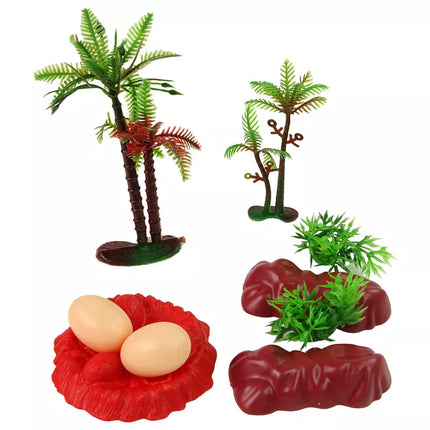 Dinozaurų figūrėlių rinkinys su priedais, 21 dalis