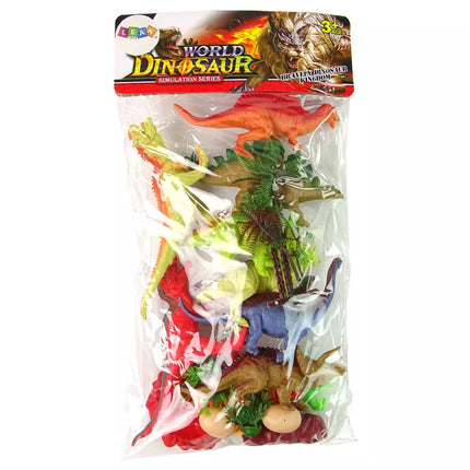 Dinozaurų figūrėlių rinkinys su priedais, 21 dalis