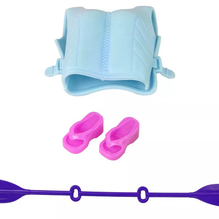 Lėlių rinkinio priedai, baidarė, oranžinė