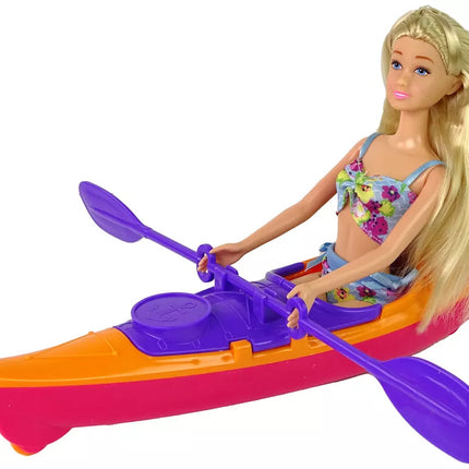 Lėlių rinkinio priedai, baidarė, oranžinė