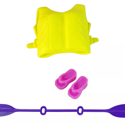 Lėlės aksesuarų rinkinys Kajakas rožinis