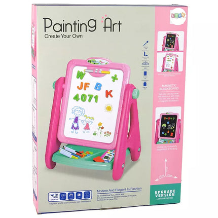 2 viename Edukacinė lenta Mėlynas kreidinukas