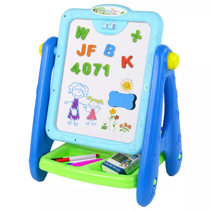 2 viename Edukacinė lenta Mėlynas kreidinukas