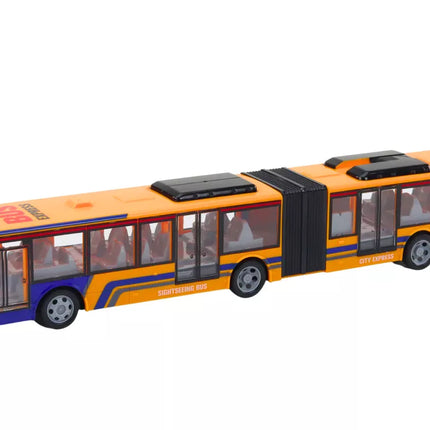 Nuotoliniu būdu valdomas RC oranžinis miesto autobusas