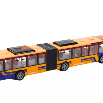 Nuotoliniu būdu valdomas RC oranžinis miesto autobusas