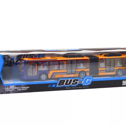 Nuotoliniu būdu valdomas RC oranžinis miesto autobusas