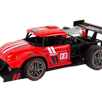 Nuotoliniu būdu valdomas sportinis automobilis R/C 1:16 raudonas.