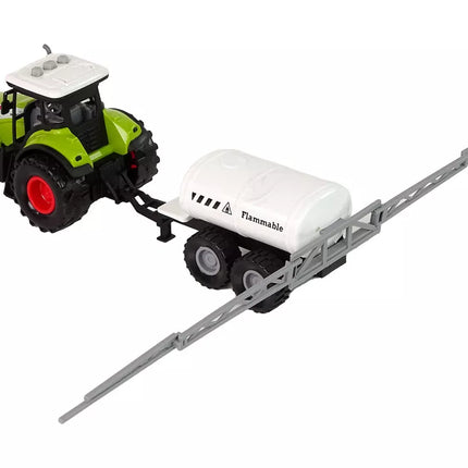 Traktoriaus rinkinys su technikos priekaba, cisternine priekaba, LED šviesomis ir garsais