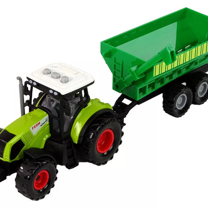 Traktoriaus rinkinys su technikos priekaba, cisternine priekaba, LED šviesomis ir garsais