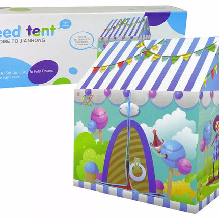 Linksmas cirko palapinė vaikams sodui.