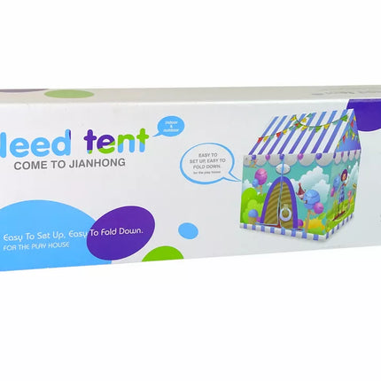 Linksmas cirko palapinė vaikams sodui.