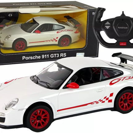 Automobilis R/C Porsche 911 GT3 RS 1:14 Rastar baltas