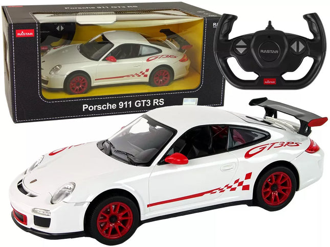 Automobilis R/C Porsche 911 GT3 RS 1:14 Rastar baltas