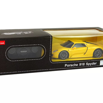 Automobilis R/C Porsche 918 1:24 Rastar Geltonas