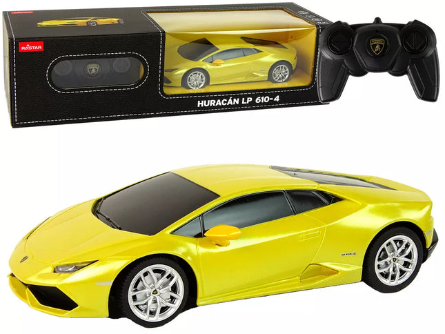 Nuotolinio valdymo "Auto R/C Lamborghini Huracan" 1:24 Rastar Geltonas