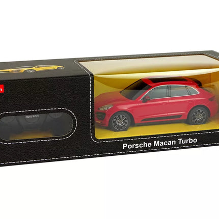 Automobilis R/C Porsche Macan Turbo 1:24 Rastar Raudonas