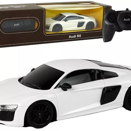 Automobilis R/C Audi R8 1:24 Rastar baltas