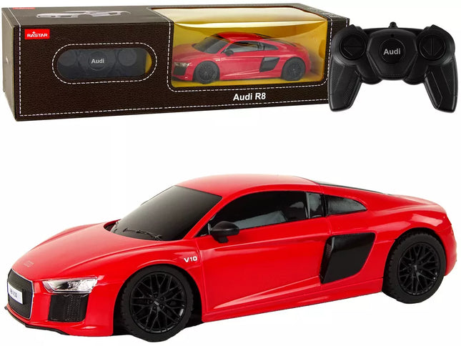 Automobilis R/C Audi R8 1:24 Rastar Red