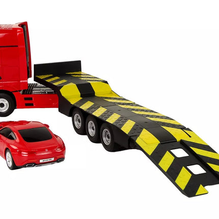 Autobusiukas R/C Mercedes-Benz 1:26 Raudonas