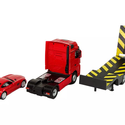 Autobusiukas R/C Mercedes-Benz 1:26 Raudonas