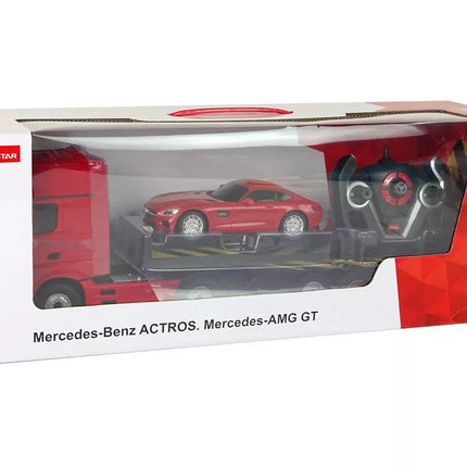 Autobusiukas R/C Mercedes-Benz 1:26 Raudonas