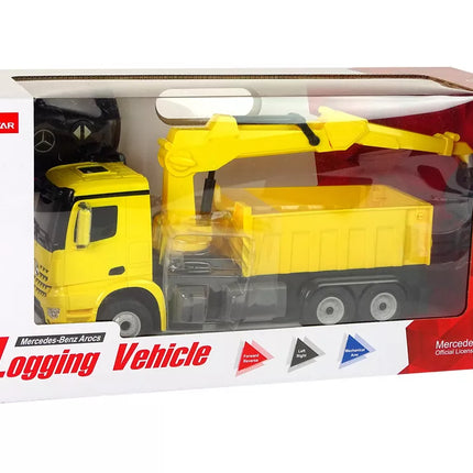 Mercedes Rastar Geltonas Griebtuvas Sunkvežimis
