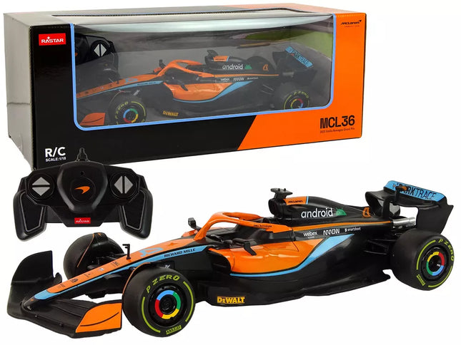 R/C automobilis McLaren F1 1:18 Racer Orange